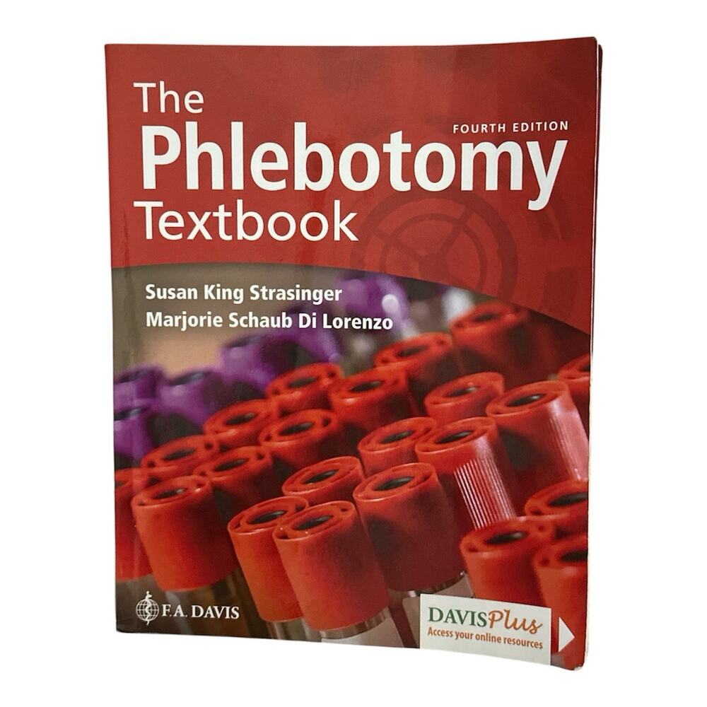 The Phlebotomy Textbook 4th Ed Strasinger DiLorenzo FA DAVIS w/ Online Resources